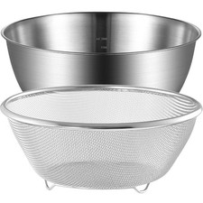  Bassine Inox Panier De Vidange En Acier Inoxydable Passoire Aux Fruits