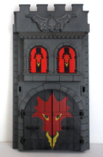 PLAYMOBIL 3269 FACADE PORTE D'ENTREE AVEC GRILLE TUILES CHATEAU DRAGON ROUGE