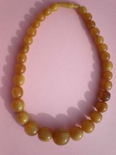 ANCIER COLLIER EN CORNE BLONDE