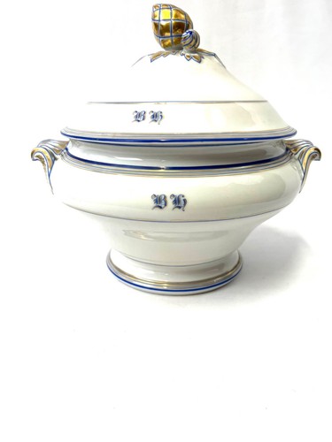 Soupière faience blanche - soupière, en
