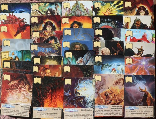 Lots cartes sorts - de,