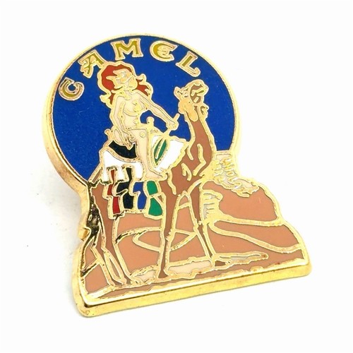Camel rider enamel - camel, lapel