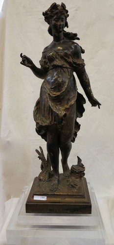 1890 statue bronze - statue, femme