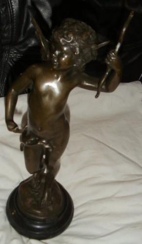 Statue bronze cupidon ou - de,
