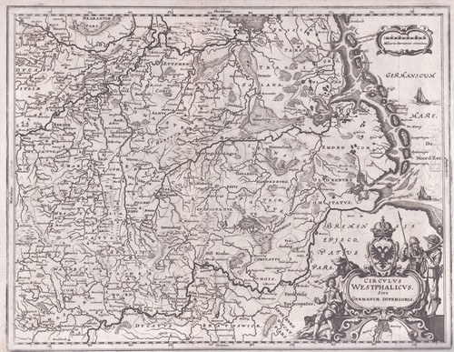 Carte cercle westphalie - carte,