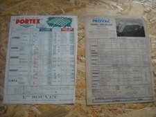 TARIF PROVAC ET PORTEX - DS - 2CV - TRACTION - 4CV - DAUPHINE  203/403 - ARONDE