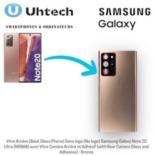 Vitre Arrière Sans logo Samsung Galaxy Note 20 Ultra Bronze - Générique Neuf