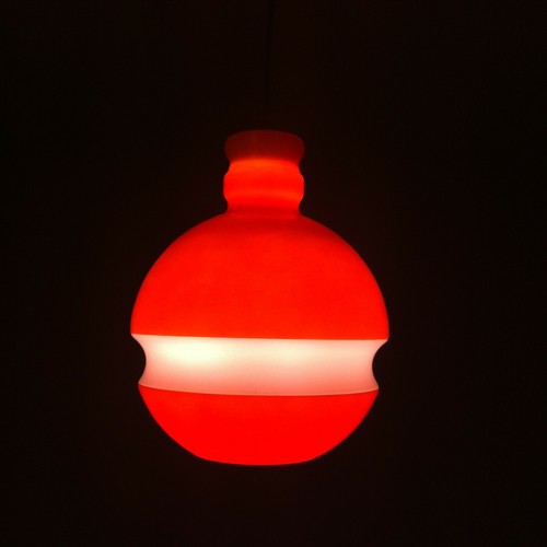 Lustre suspension verre orange - lustre,