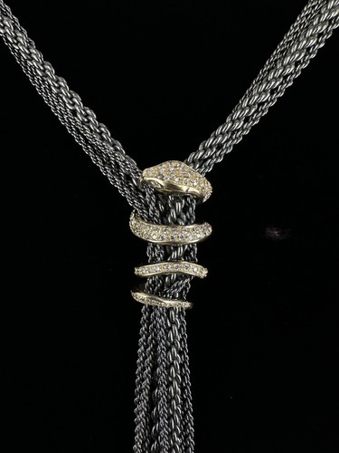 Collier serpent vintage - en, or