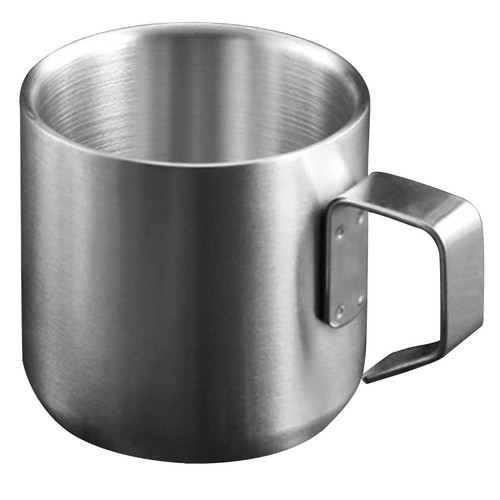 Mug metalique tasse inox - , anse