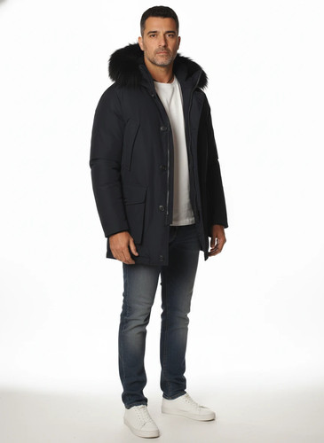 Woolrich homme parka bleu - homme,