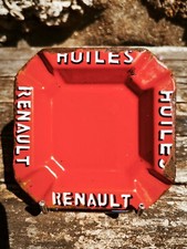 Cendrier des Huiles Renault émaillé no peugeot citroen spido
