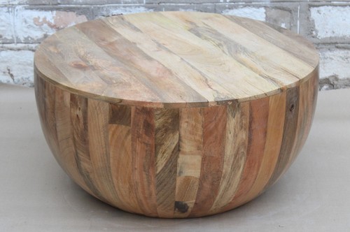 Table basse bois ronde - table,