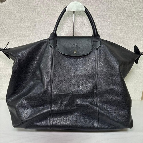 Longchamp pliage cuir - cuir, l