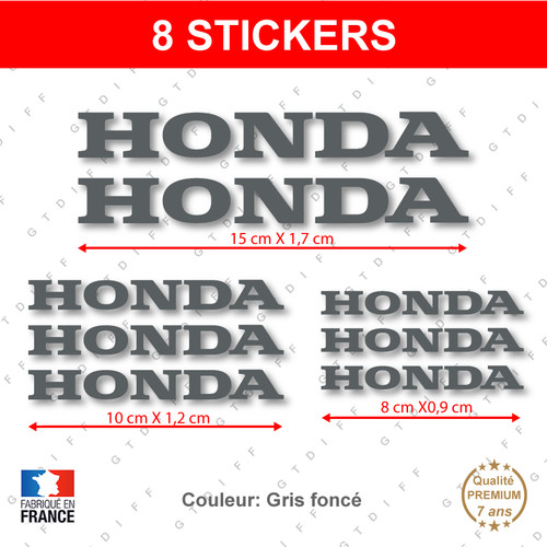 Stickers honda gris - honda, foncé