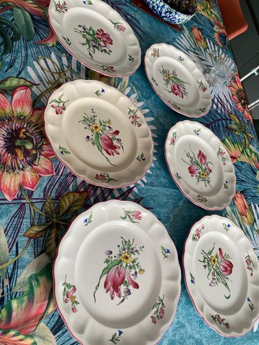 Six assiettes china - assiettes, "china"