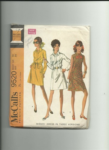 Mccall sewing pattern 9520 - mccall's,