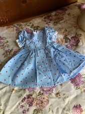 robe  neuve poupee mode et travaux marie francoise bleu avec des poids rouge ***