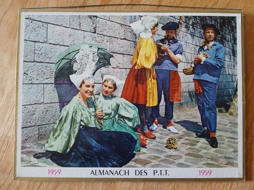 Calendrier ptt almanach - calendrier,