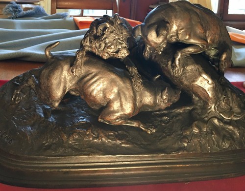 Bronze sculpture j - by, p.