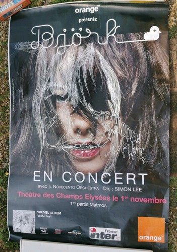 Bjork affiche abri bus - -,