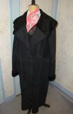 MANTEAU FEMME NOIR LONG  T48