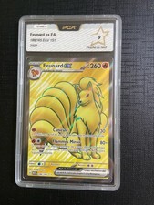 Carte Pokémon Feunard Ex FA 186/165 EV3.5 Mew 151 FR gradée PCA 9