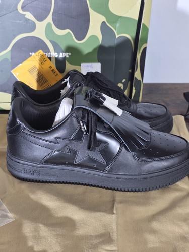 Bape sta black leather - bape,