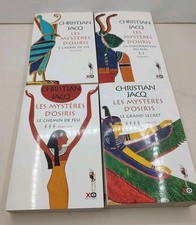 Christian Jacq Les Mysteres D'osiris 4 Volumes Grand Format
