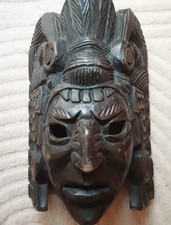 Masque Décoration Visage indien En Bois
