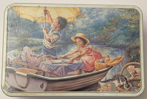 Ancienne boîte métal - boîte, à
