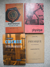 lot livres anciens physique chimie sciences vintage books physics chemistry Buch