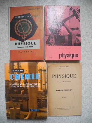 Lot livres anciens physique - anciens,