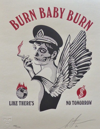 Shepard fairey brûler bébé - shepard,