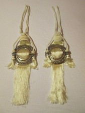 PAIRE EMBRASES A RIDEAUX