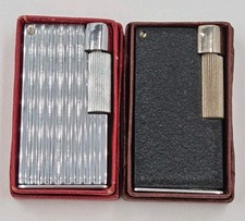 Lot de 2 Briquets essence RUSTIC black & chrome + box petrol Lighter-neuf/NOS