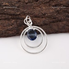 Argent Sterling Topaze Bleu Londres Pierre Fiançailles Anniversaire Noir Friday