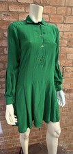Robe GUCCI vintage 2009 verte soie IT 38