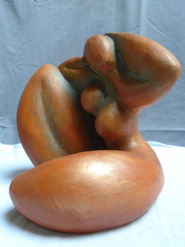 Sculpture femme assise - sculpture,