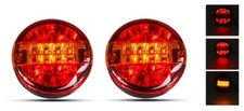 2 X Arrière Feux Hamburger Stop 24V LED E-Mark Tracteur Bus Châssis Camionnette