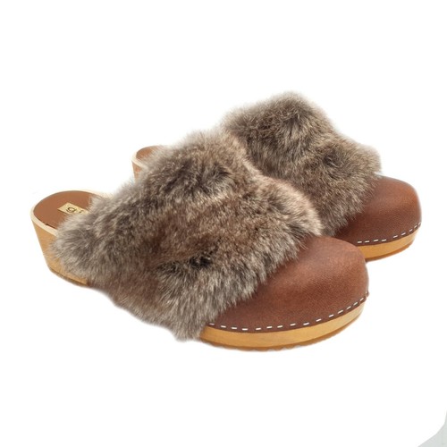 Mules vrai bois avec - mules,