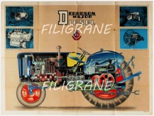 FORDSON MAJOR TRACTEUR Rbxy - POSTER HQ 50x70cm d'une AFFICHE VINTAGE