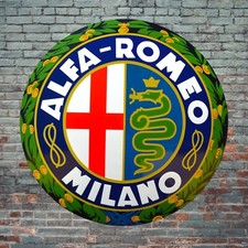 Plaque émaillée ALFA-ROMEO