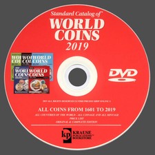 CATALOGUE MONNAIES PIÈCES DU MONDE DE 1601 À 2019 -WORLD COINS 2019 ORIGINAL DVD