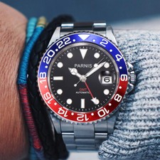 Parnis 40mm Black Dial Bezel