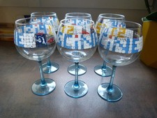 LOT DE 6 VERRES PUBLICITAIRES