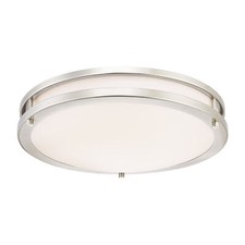 Éclairage Plafond Plafonnier Lampe LED Variable Lauderdale Nickel Brossé 40 cm
