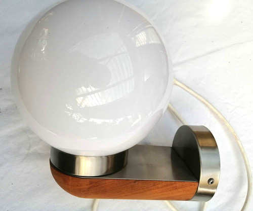 Applique vintage bois - , inox