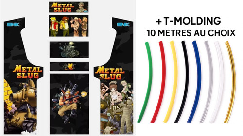 Stickers metal slug - pour, borne
