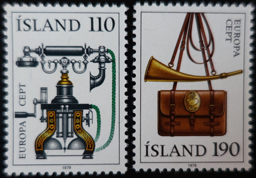 Timbres islande europa - -,